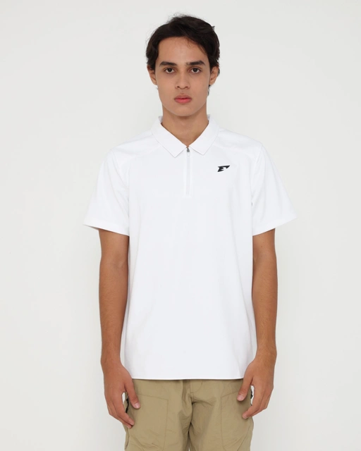 Image of Erspo 2025 Polo Shirt Zipper Classic Broken White