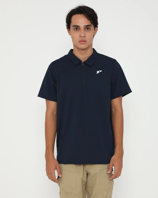 Image of Erspo 2025 Polo Shirt Zipper Classic Navy