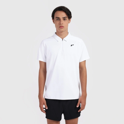 Image of Erspo 2025 Polo Shirt Zipper Classic Broken White