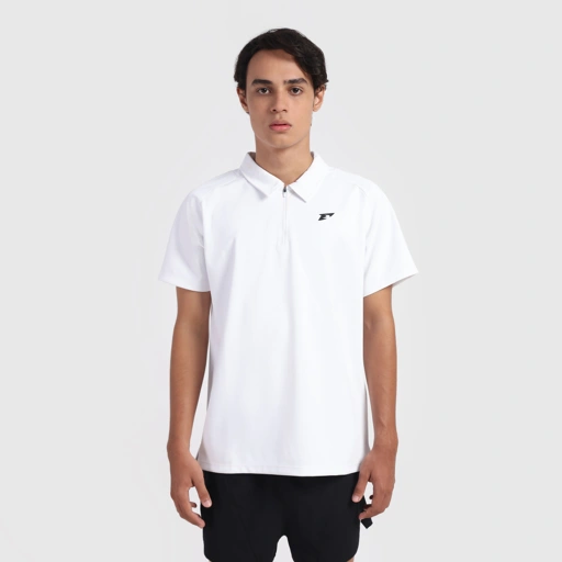 Image of Erspo 2025 Polo Shirt Zipper Cut Sewn Broken White