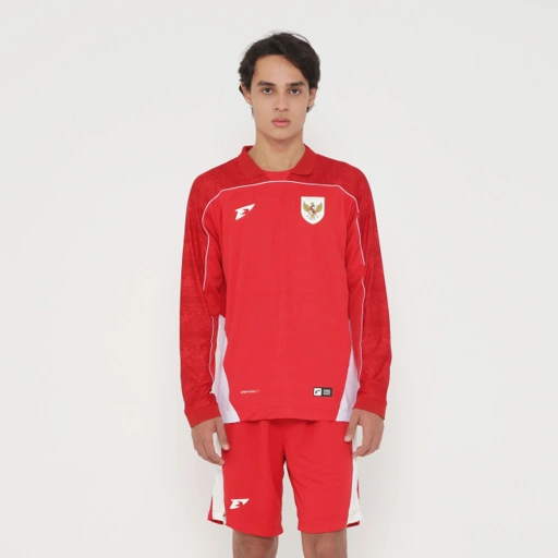 Image of Erspo Timnas 2025 Jersey Replica Home LS Men Red White
