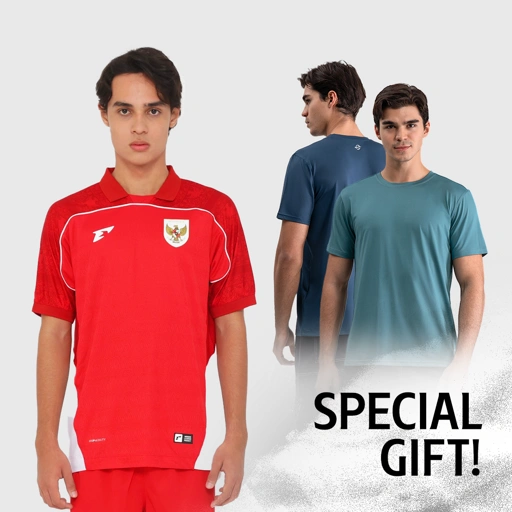 Image of Erspo Timnas 2025 Jersey Replica Home SS Men Red White