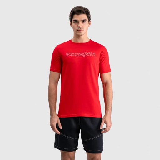 Image of Erspo Timnas T-Shirt Indonesia Tee Red White