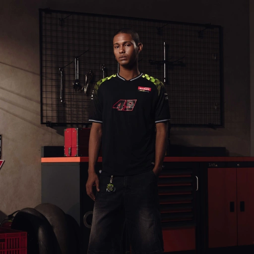 Image of Erspo VR46 2025 - 49 Jersey Fabio Black