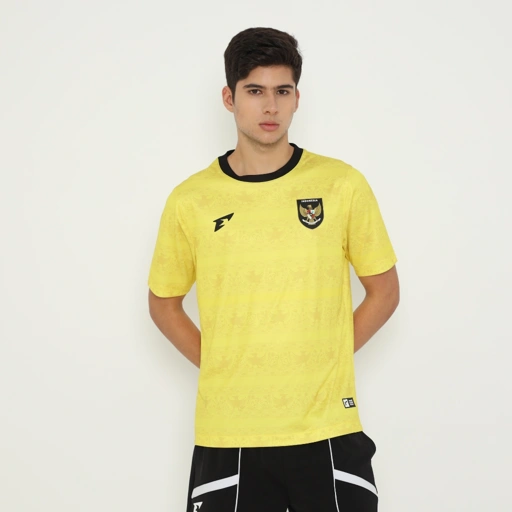 Image of Erspo Timnas 2025 Jersey Supporter Goalkeeper Home Men Yellow