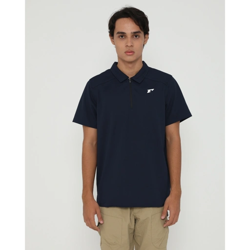 Image of Erspo 2025 Polo Shirt Zipper Classic Navy