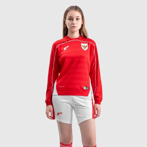 Image of Erspo Timnas 2025 Jersey Replica Home LS Women Red