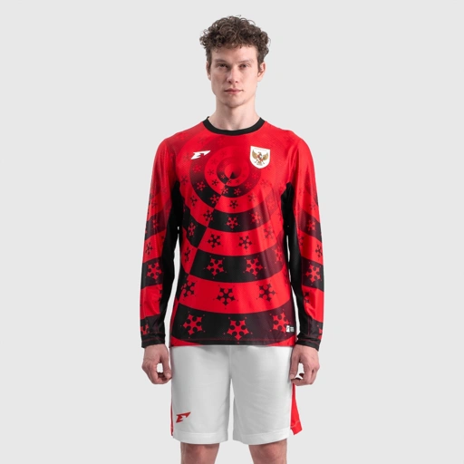 Image of Erspo Timnas 2025 Jersey Pre Match LS Men Red