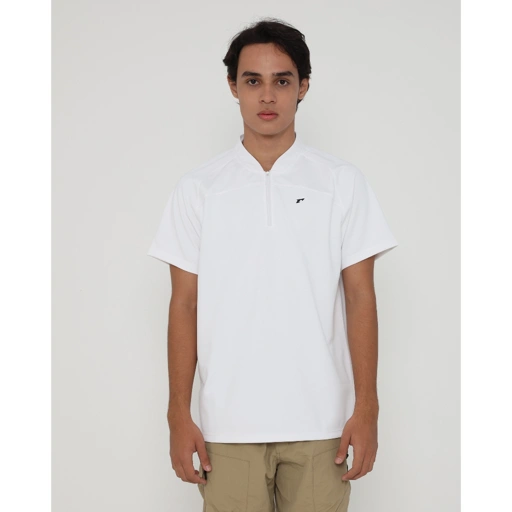 Image of Erspo 2025 Polo Shirt Zipper V-Neck Broken White