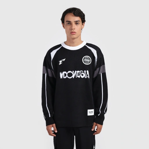Image of Erspo X Darbotz 2025 Long Sleeve Knit Shirt Averlyn Black