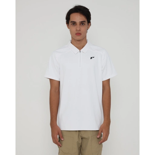 Image of Erspo 2025 Polo Shirt Zipper Classic Broken White