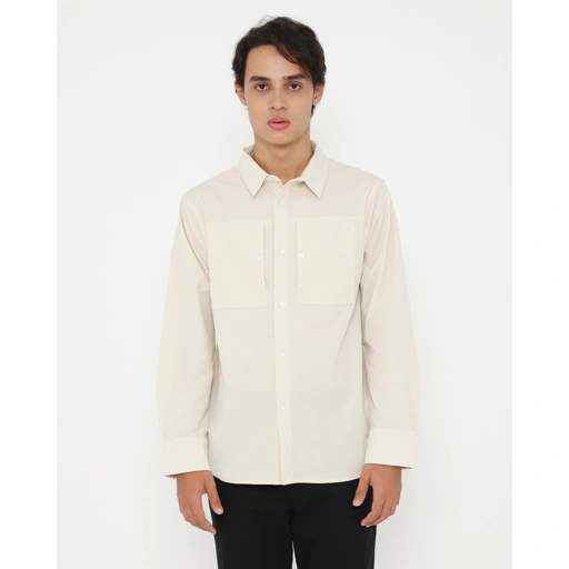 Image of Erspo 2025 Long Sleeve Elden Overshirt Cream