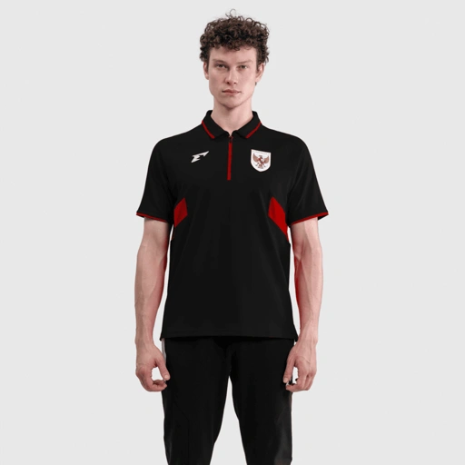 Image of Erspo Timnas 2025 Polo Short Shirt Men Black