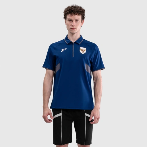 Image of Erspo Timnas 2025 Polo Short Shirt Men Navy