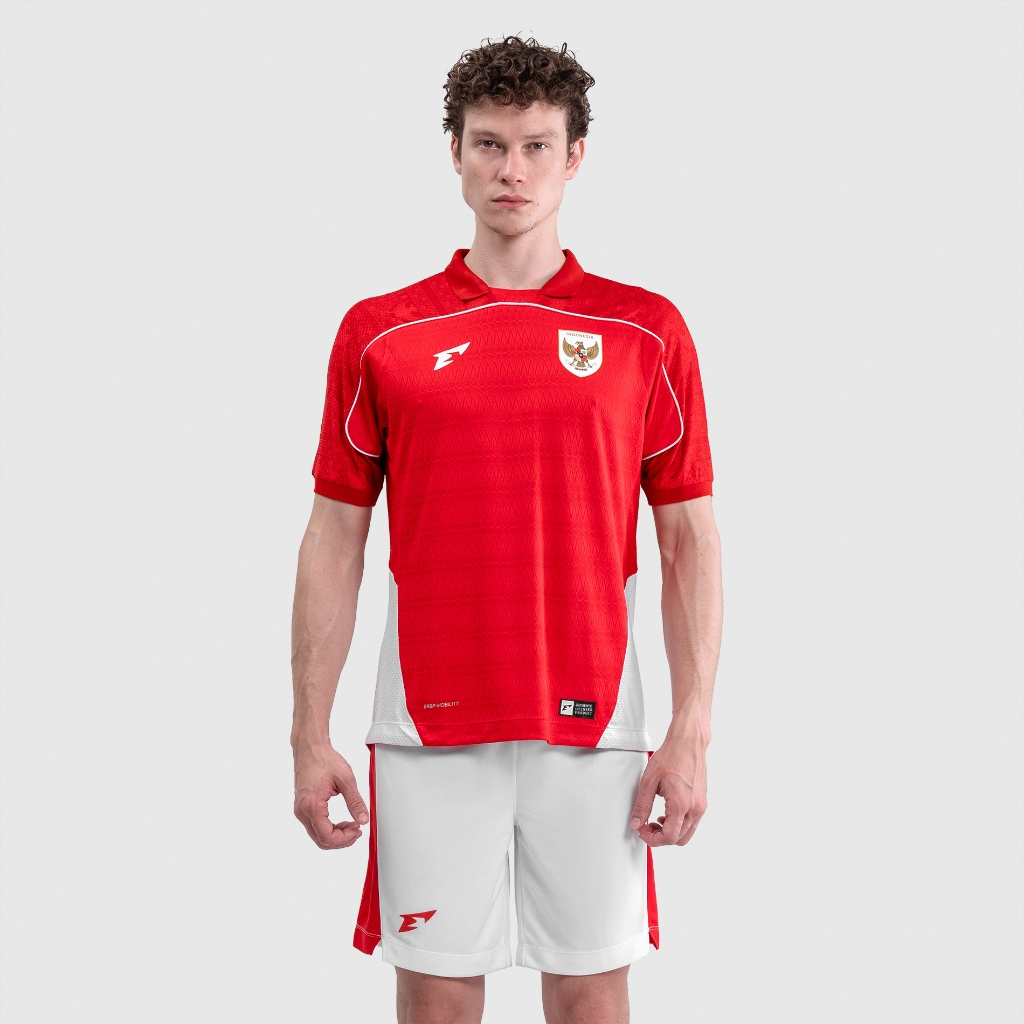 [GET 1 GIFT] Erspo Timnas 2025 Jersey Replica Home SS Men Red