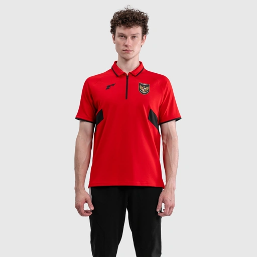 Image of Erspo Timnas 2025 Polo Short Shirt Men Red