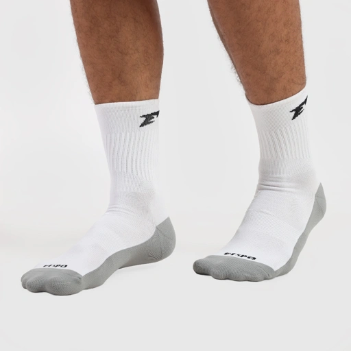 Image of Erspo X Pocari 2025 Medium Sock Drizzle Grey White