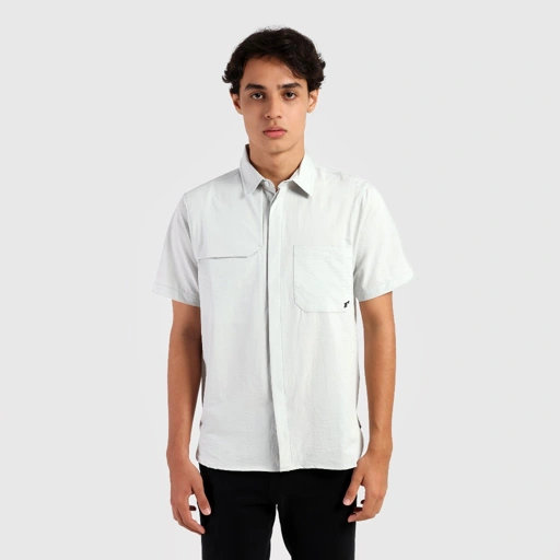 Image of Erspo 2025 Short Sleeve Shirt Single Side Flap Bright White