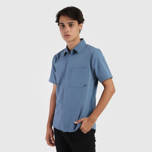 Image of Erspo 2025 Short Sleeve Shirt Classic Blue Fin