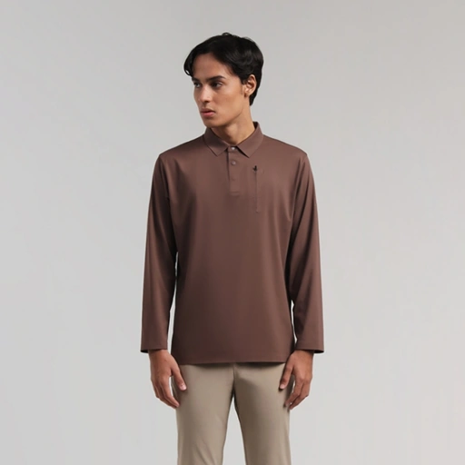 Image of Erspo Andrea Seamless Long Sleeve Polo Men