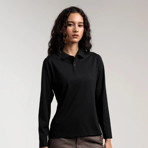 Image of Erspo Andrea Seamless Long Sleeve Polo Women
