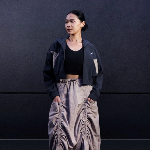 Image of Erspo Jennie Cropped Nylon Jacket