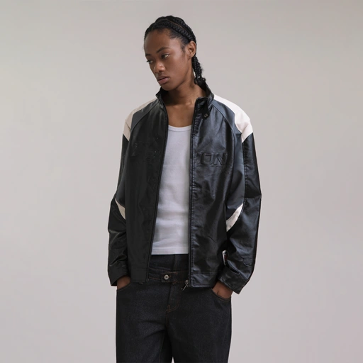 Image of [PRE-ORDER] Erspo X Byon Leather Jacket Black