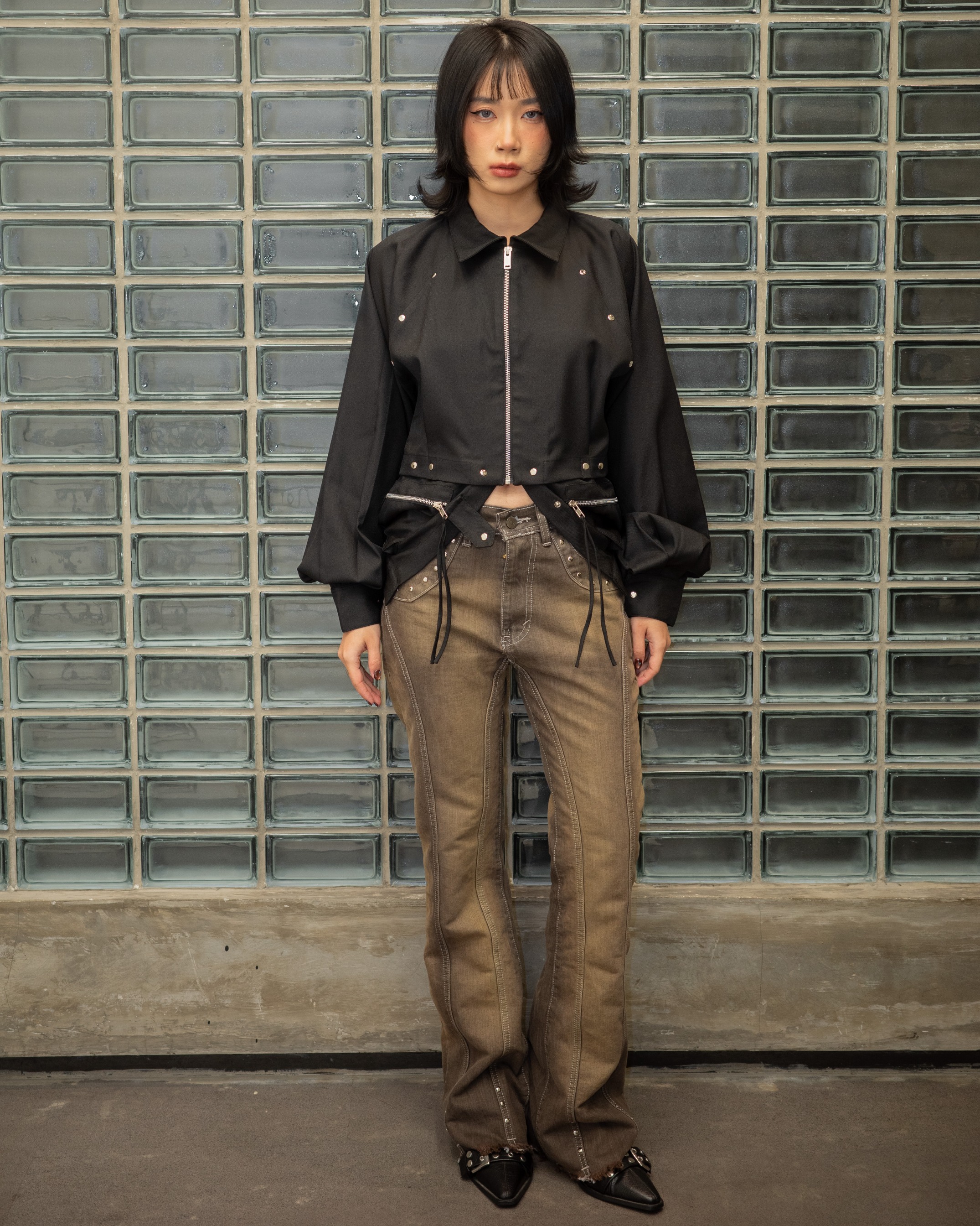 Utility Jacket (adjustable waist ties)