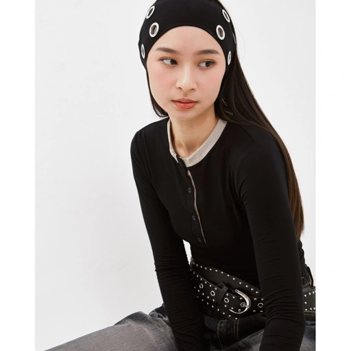 Image of CATHA - Eyelet/ Studded Headband (Bando)