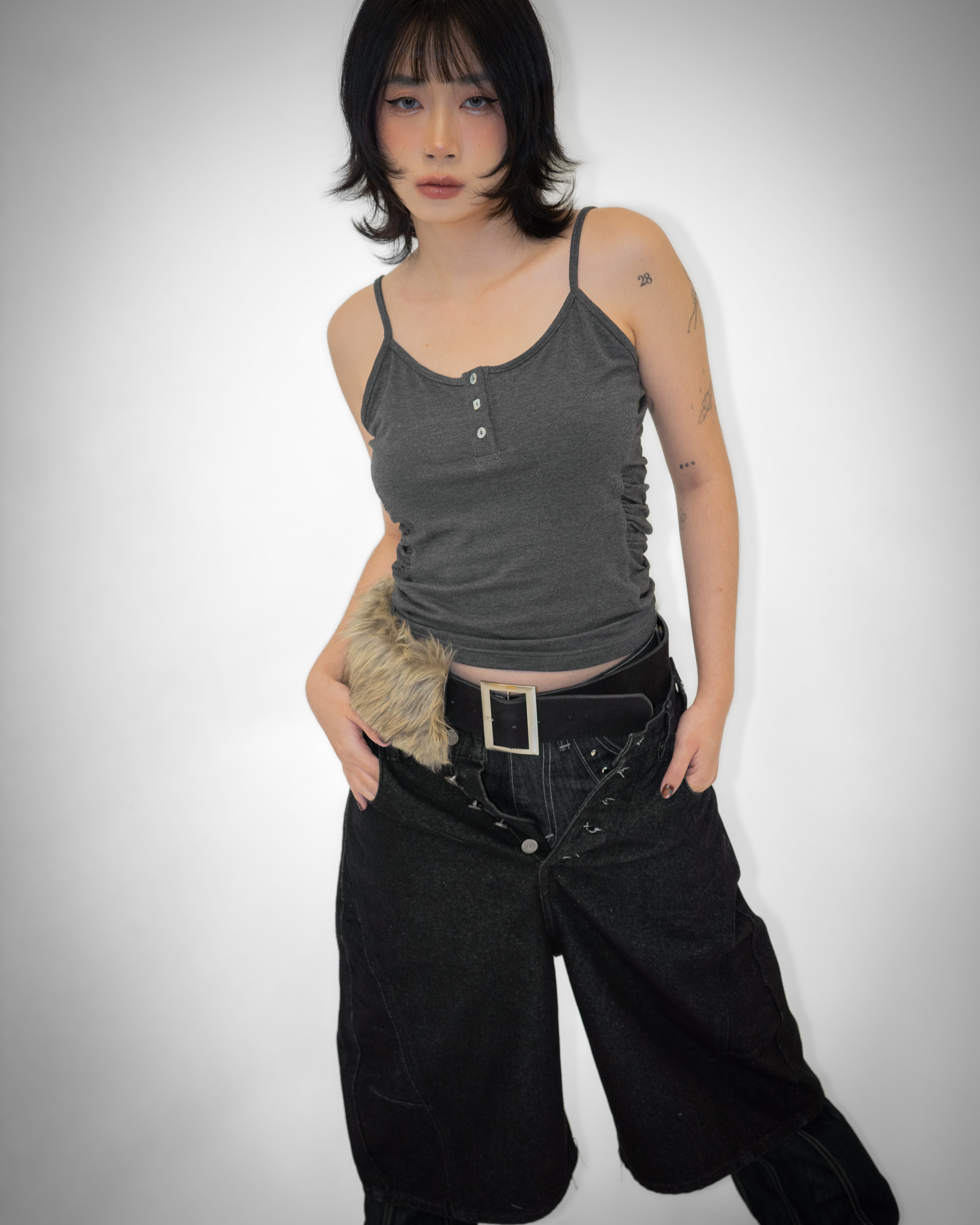 Detachable Fur Belt