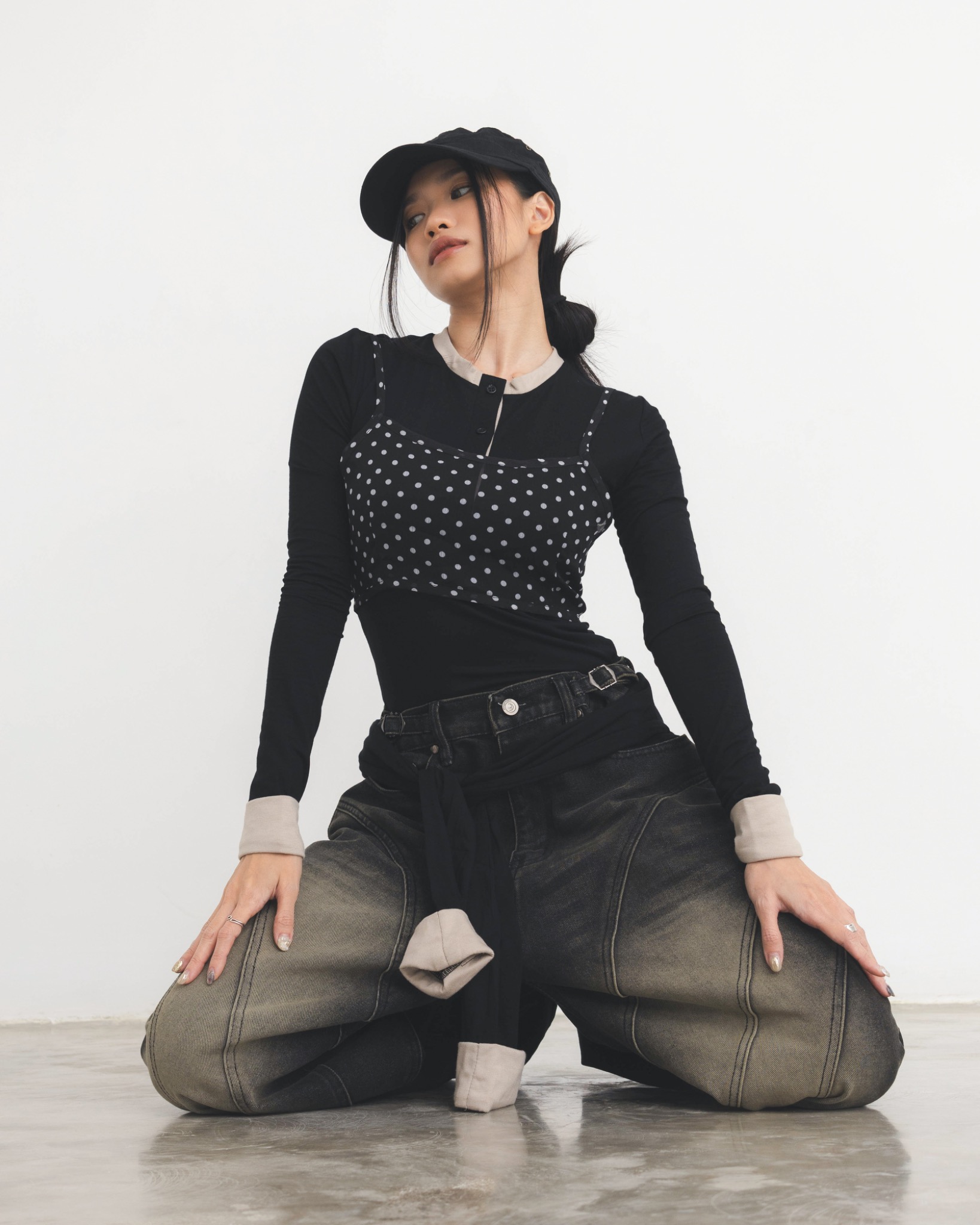 Polka Dot Layer Top