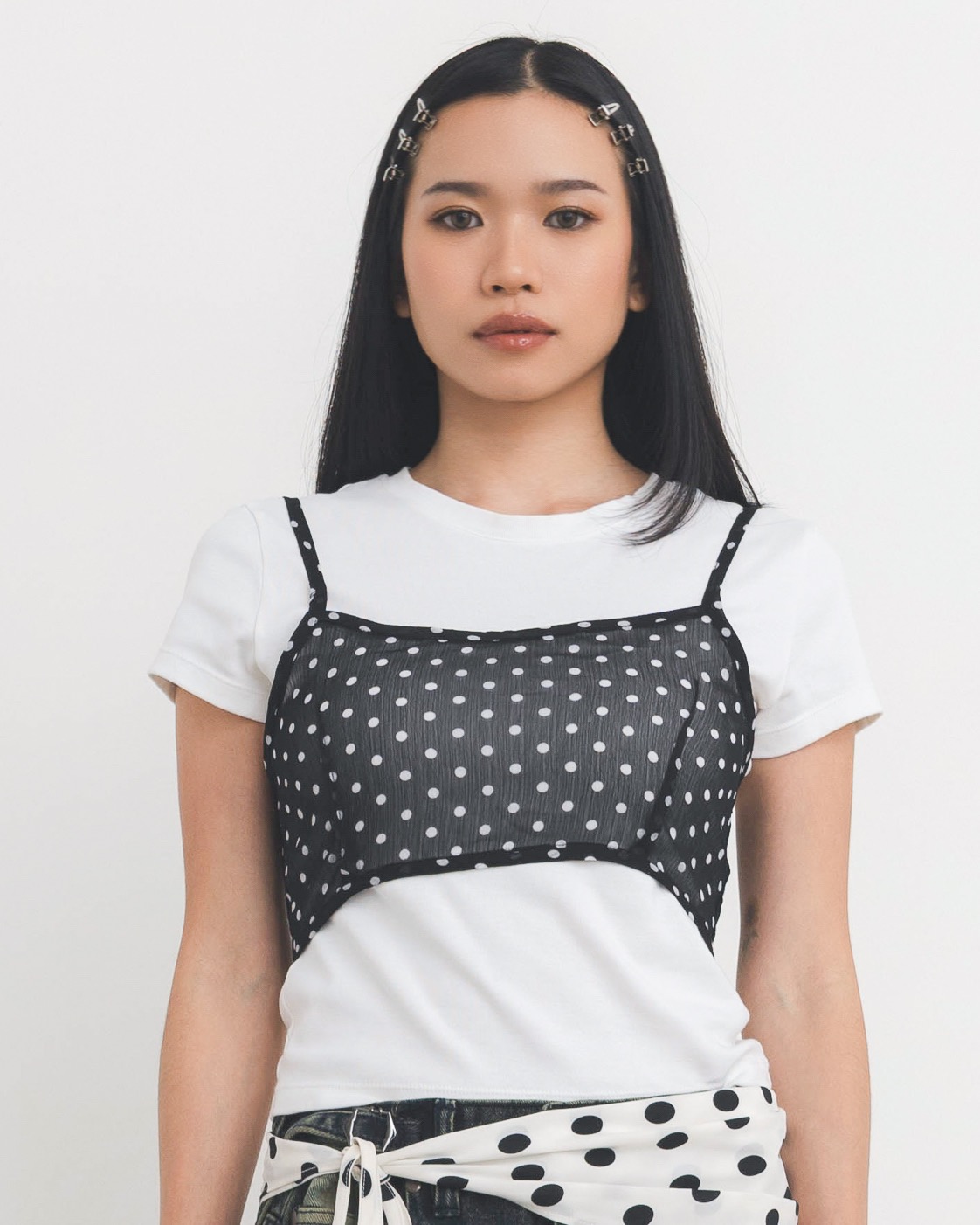Polka Dot Layer Top