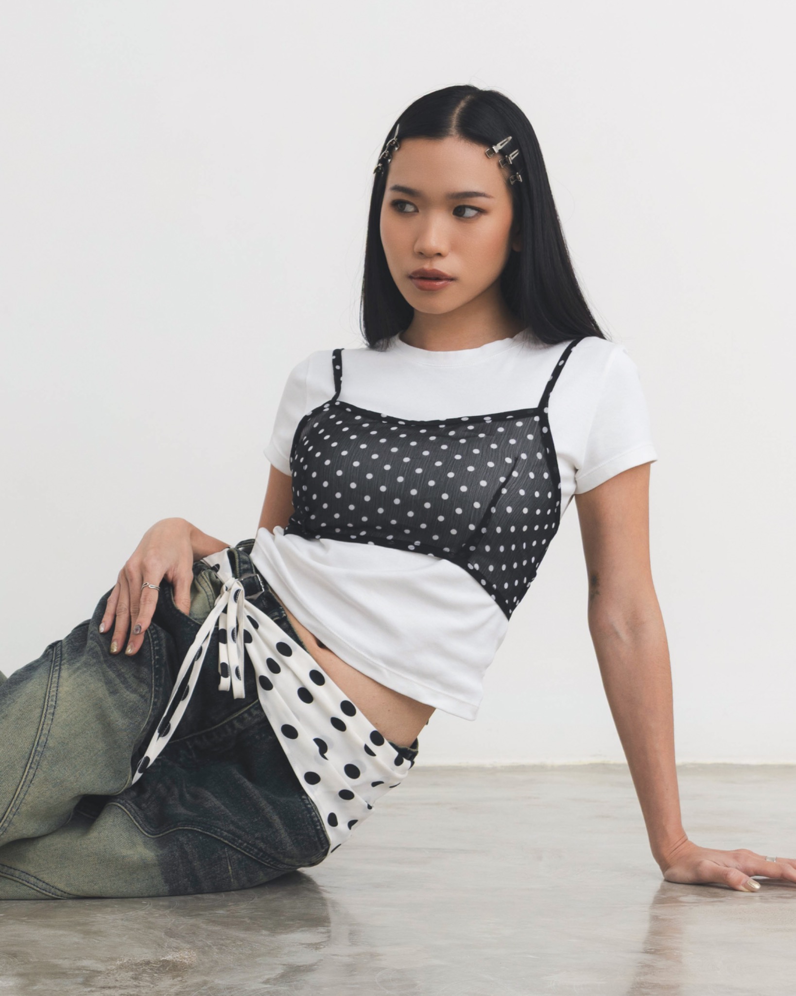 Polka Dot Layer Top
