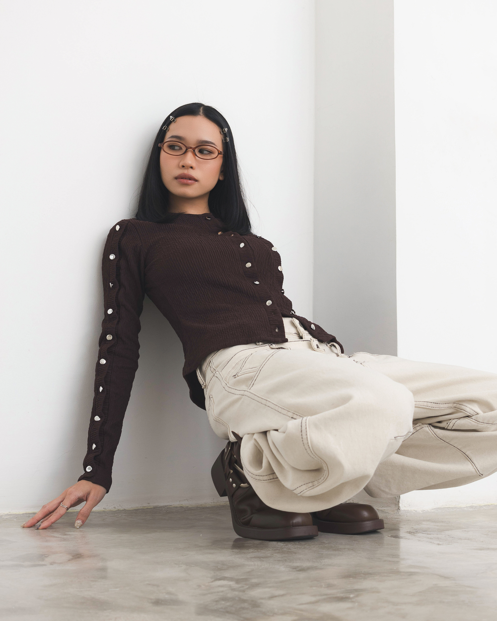 Compact Knit Longsleeve Top