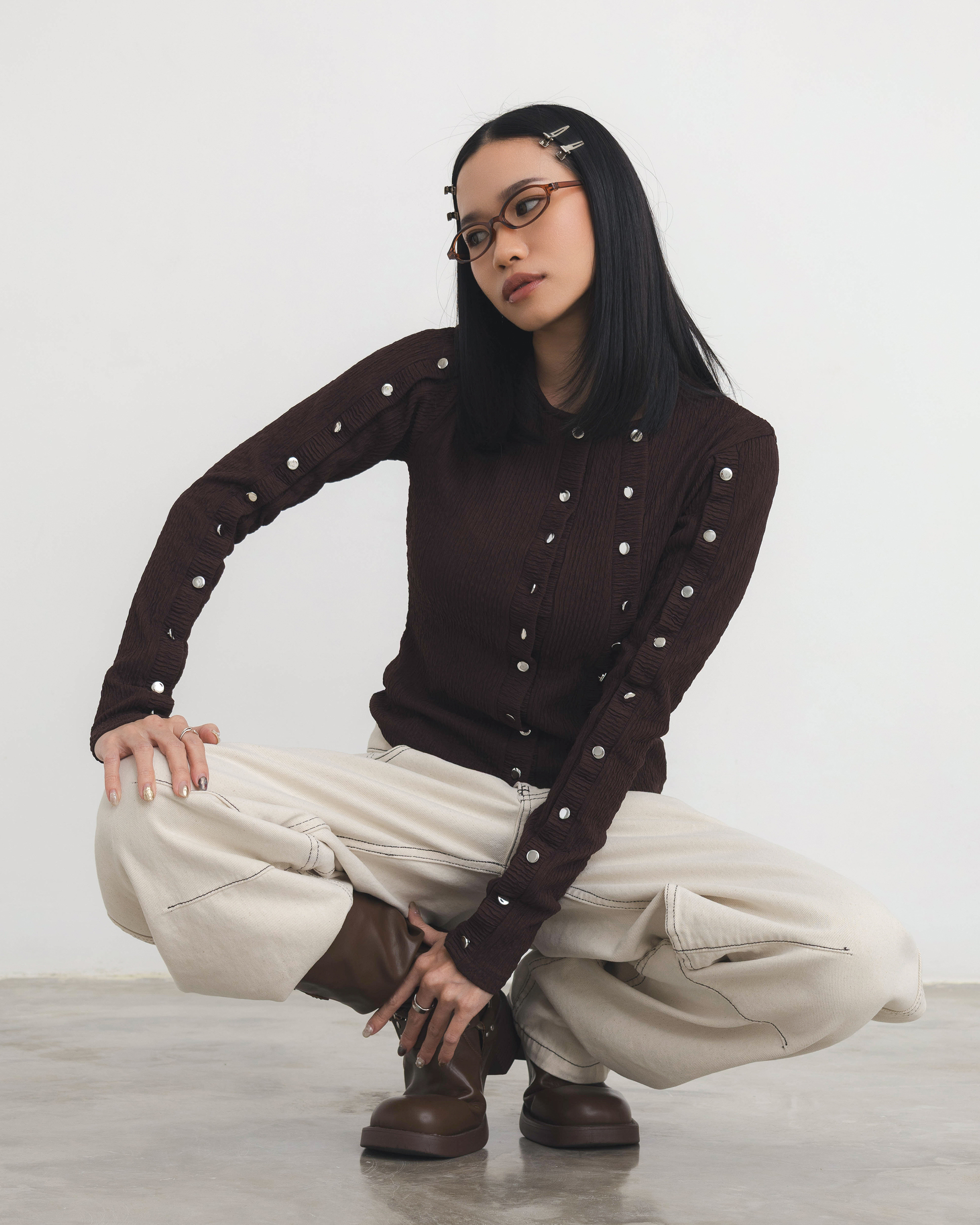 Compact Knit Longsleeve Top