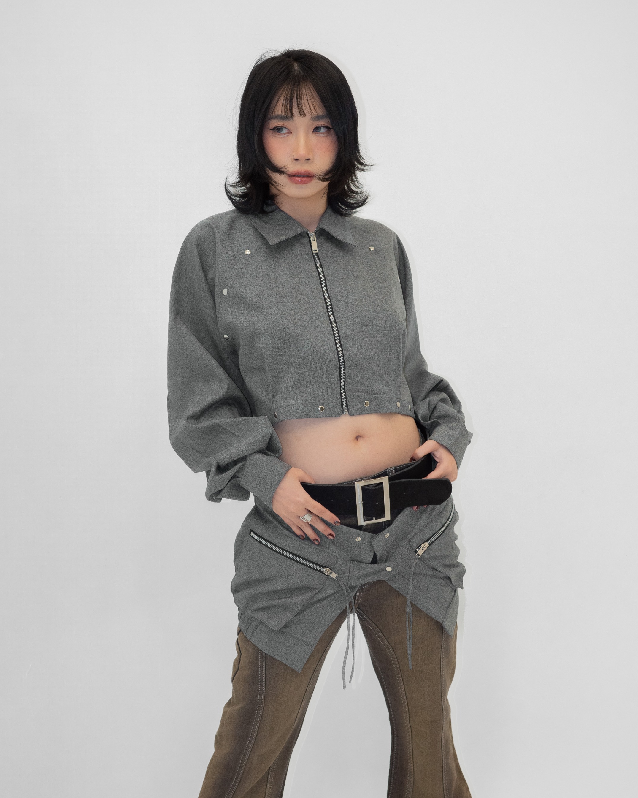 Utility Jacket (adjustable waist ties)