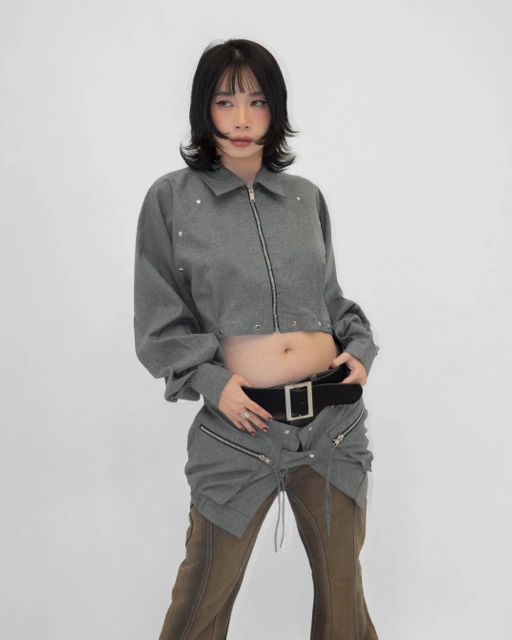 Image of CATHA - Utility Jacket (adjustable waist ties)