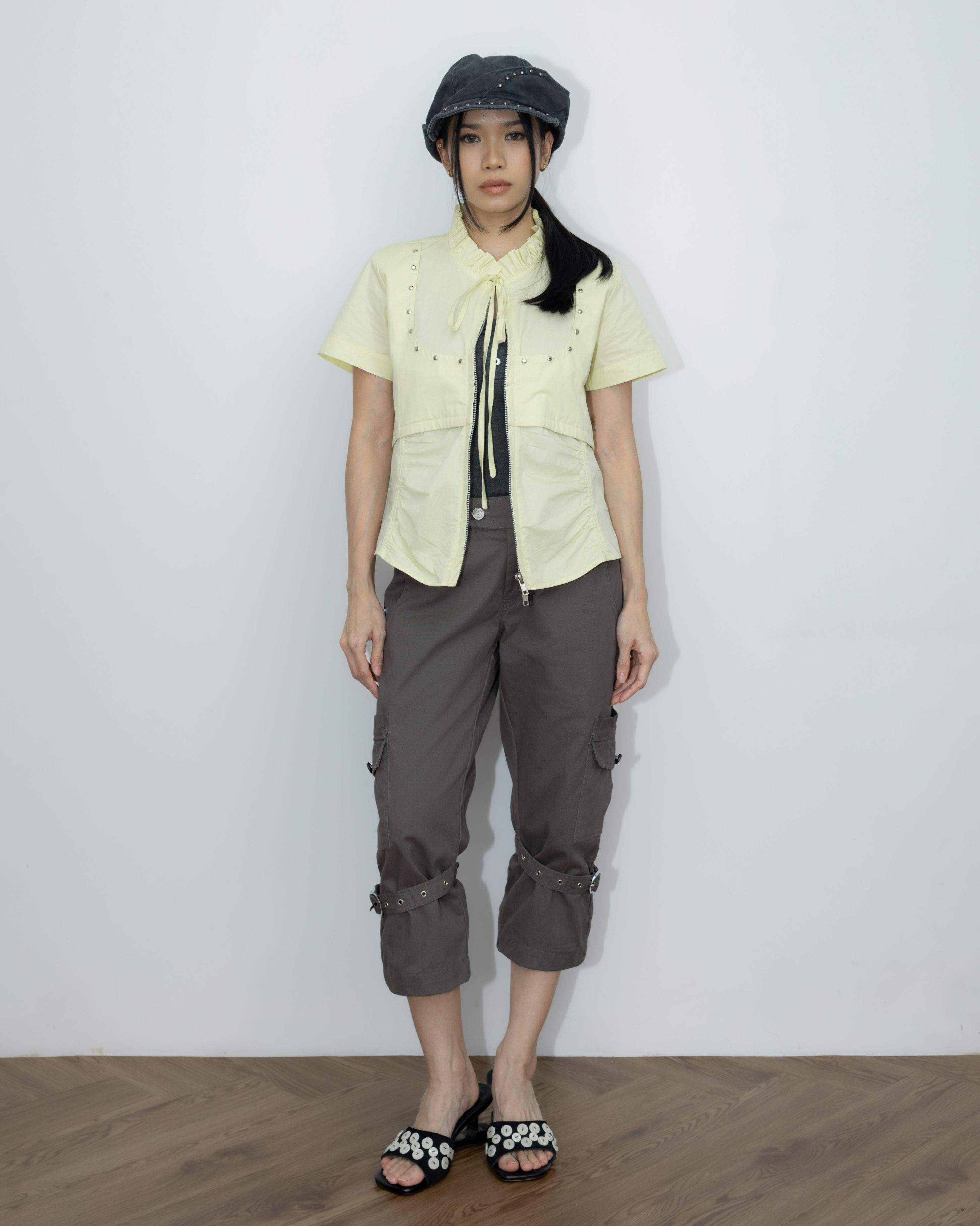 Strap Capri Pants