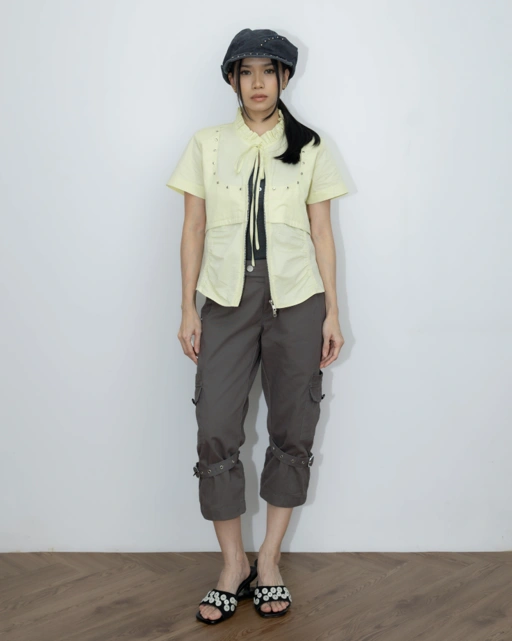 Strap Capri Pants