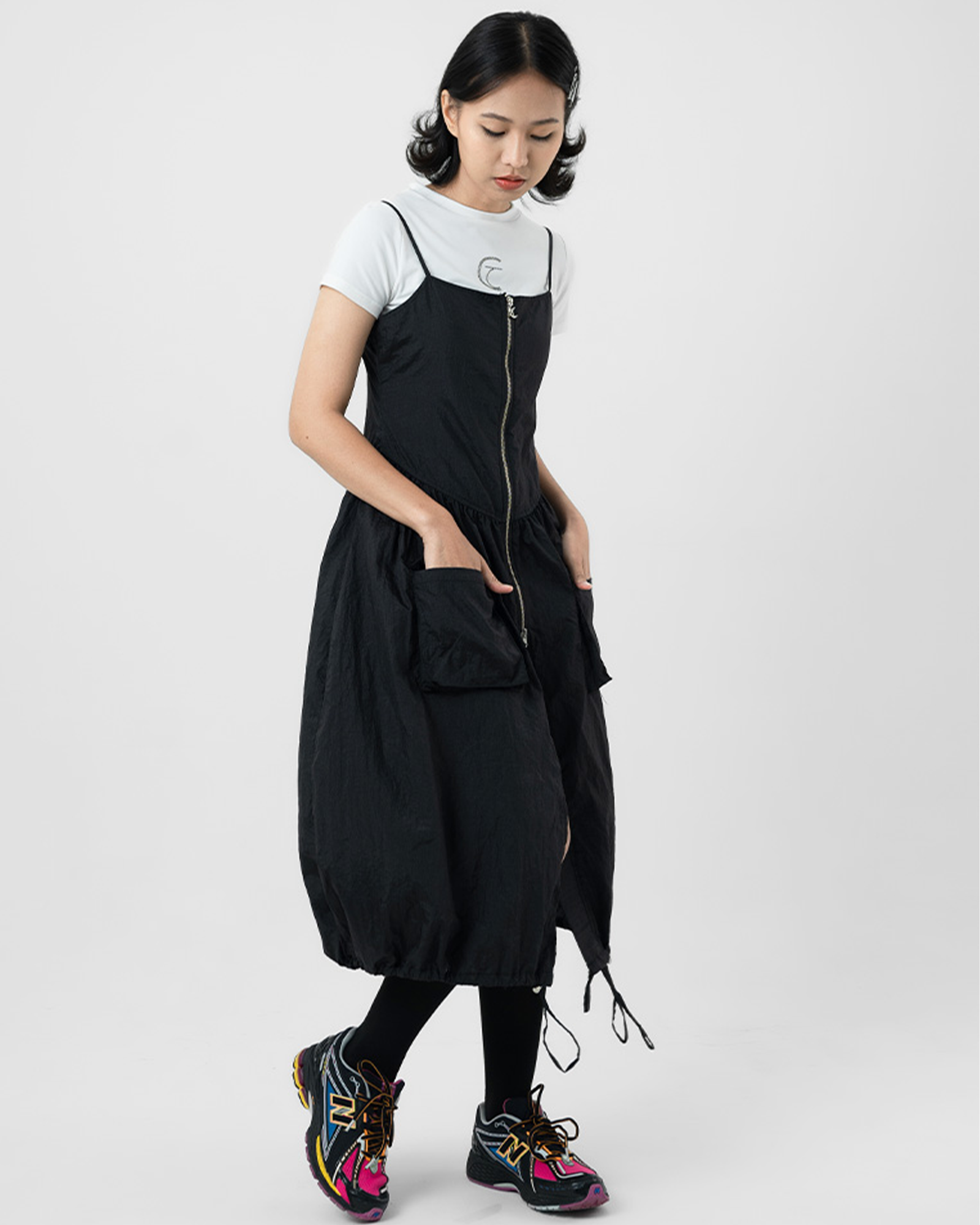 Two Ways Parachute Pocket Dress