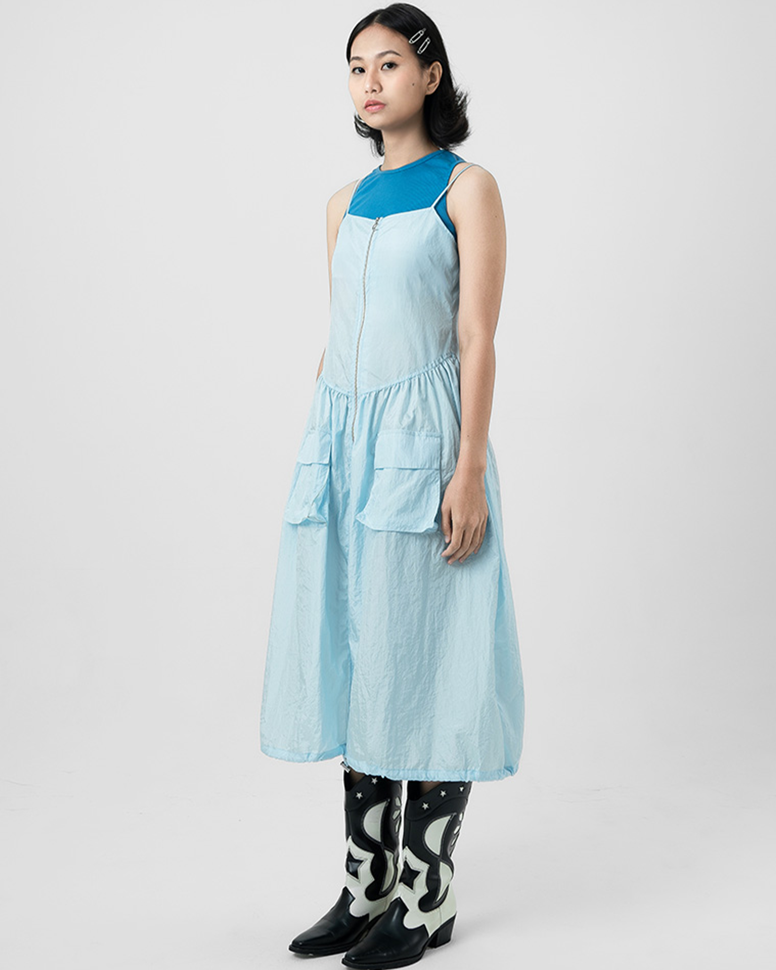 Two Ways Parachute Pocket Dress