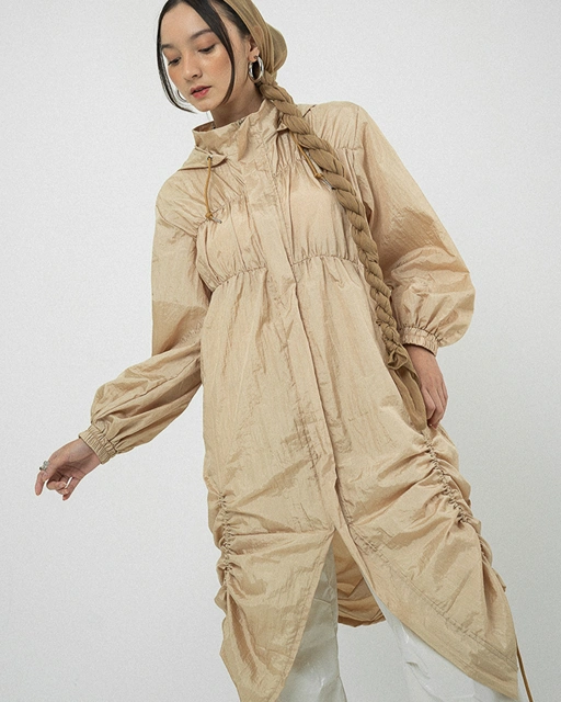 Image of CATHA - Shirring Long Jacket