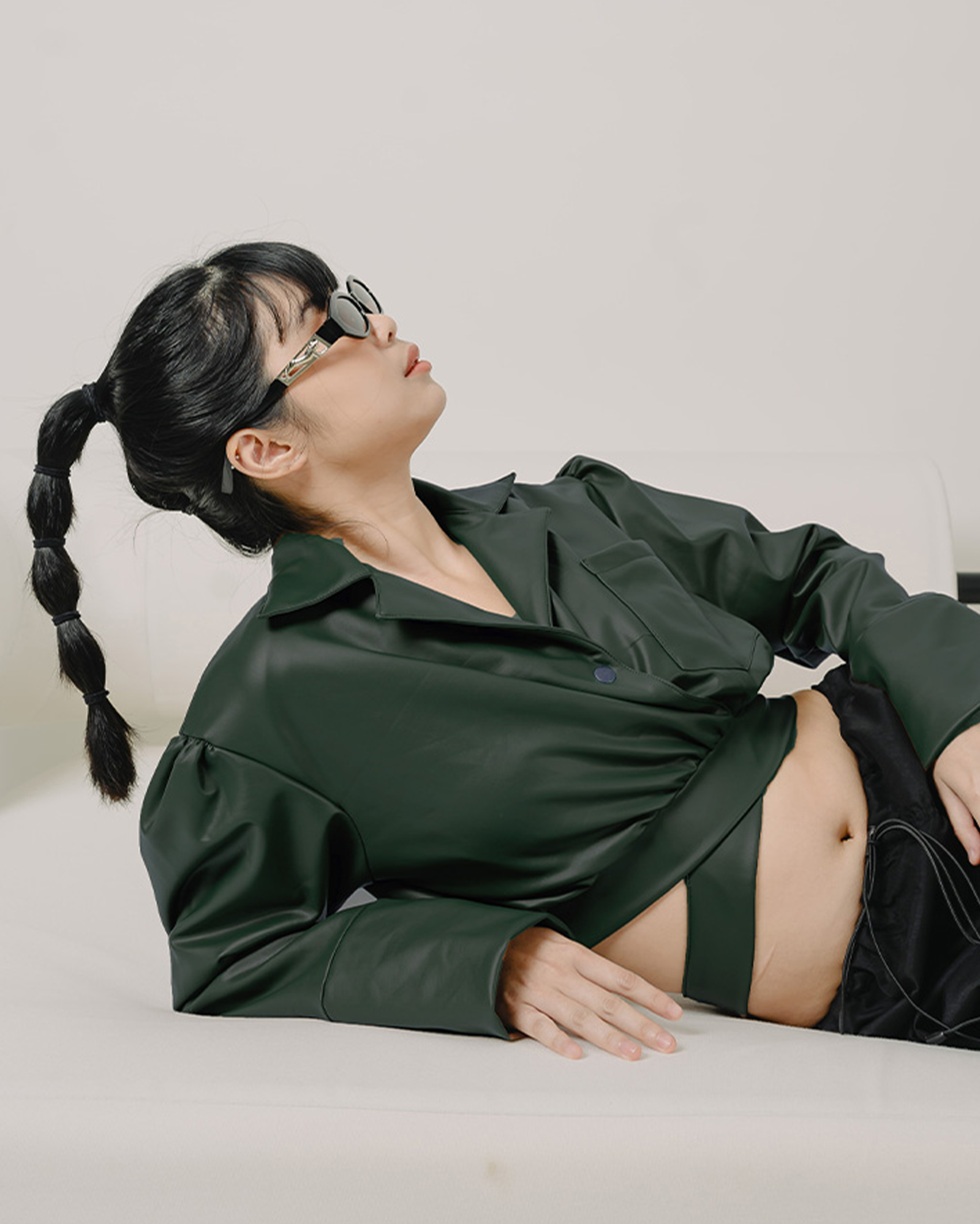 Rosie Leather Crop Jacket