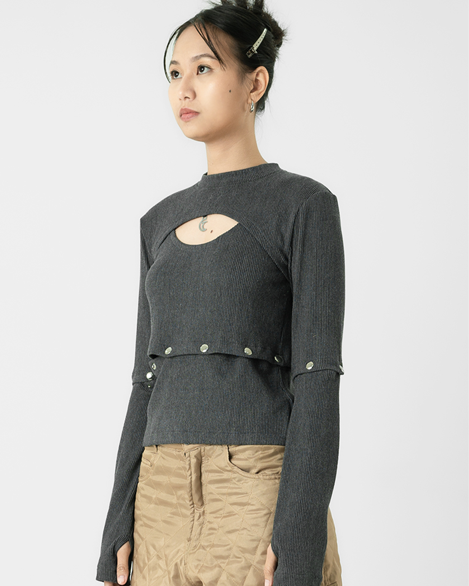 Detachable Knitted Top