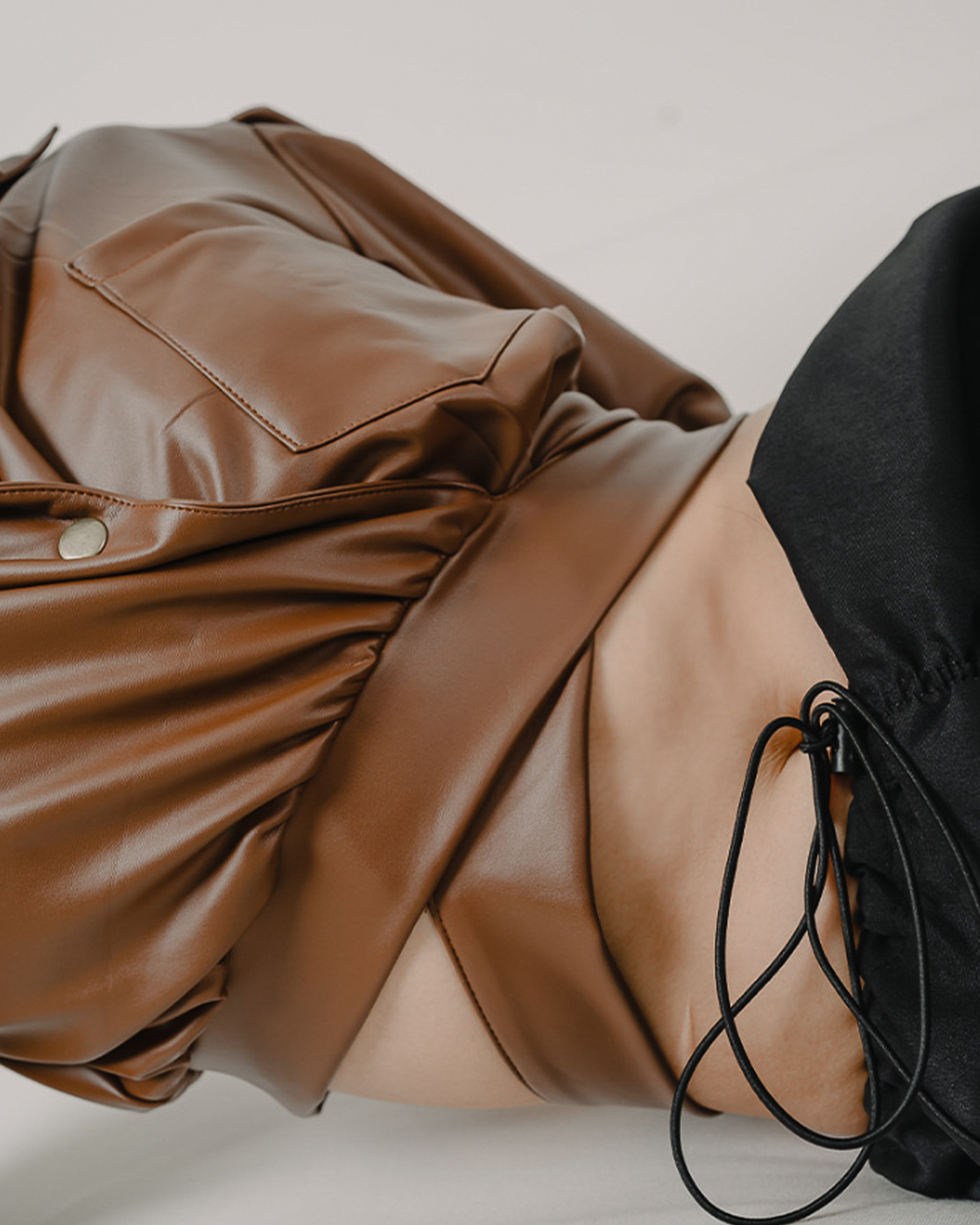 Rosie Leather Crop Jacket