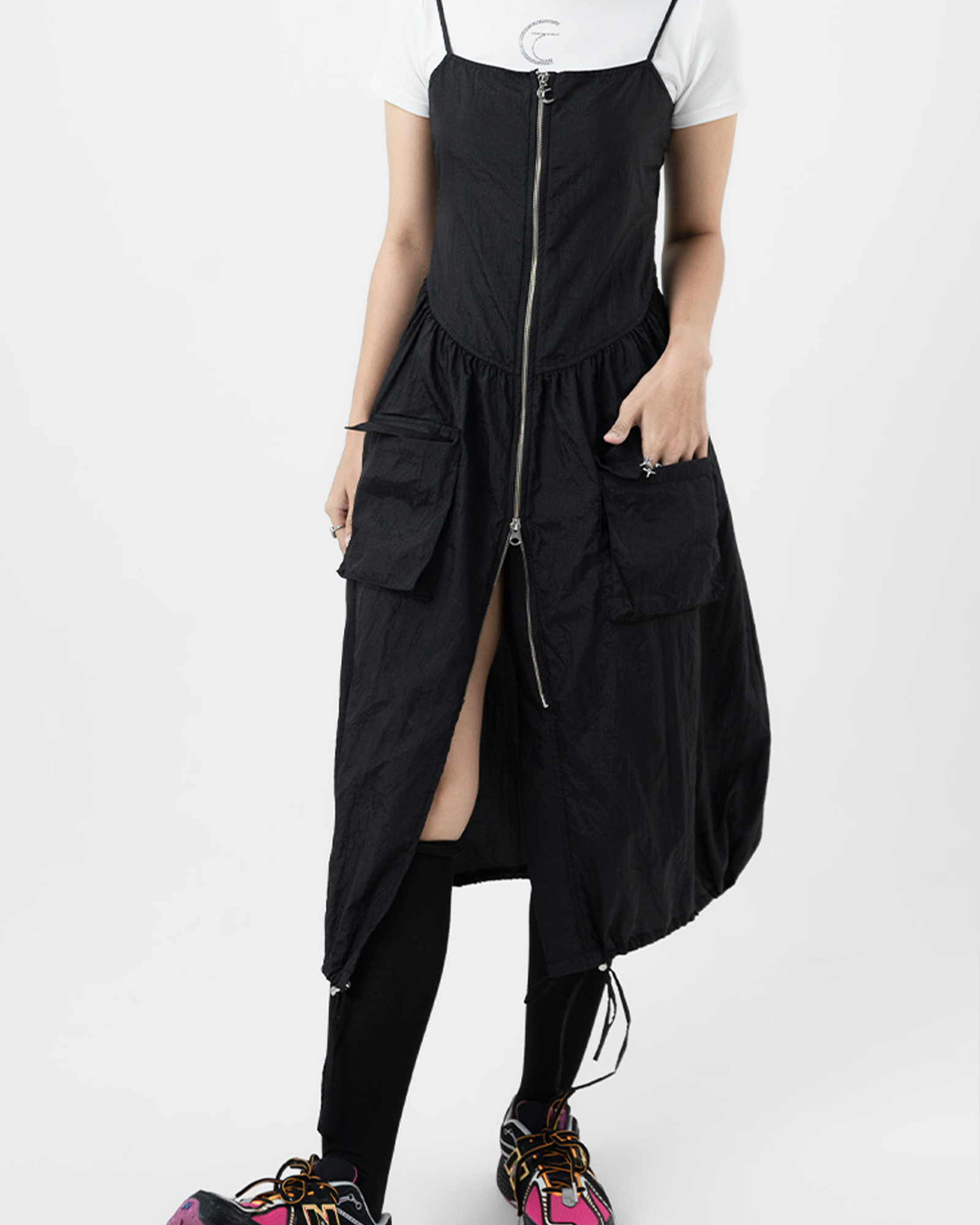 Two Ways Parachute Pocket Dress
