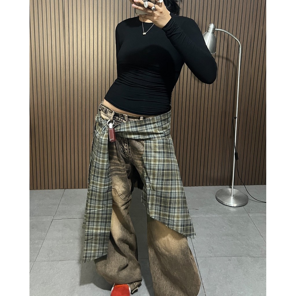 Tartan Wrapped Skirt