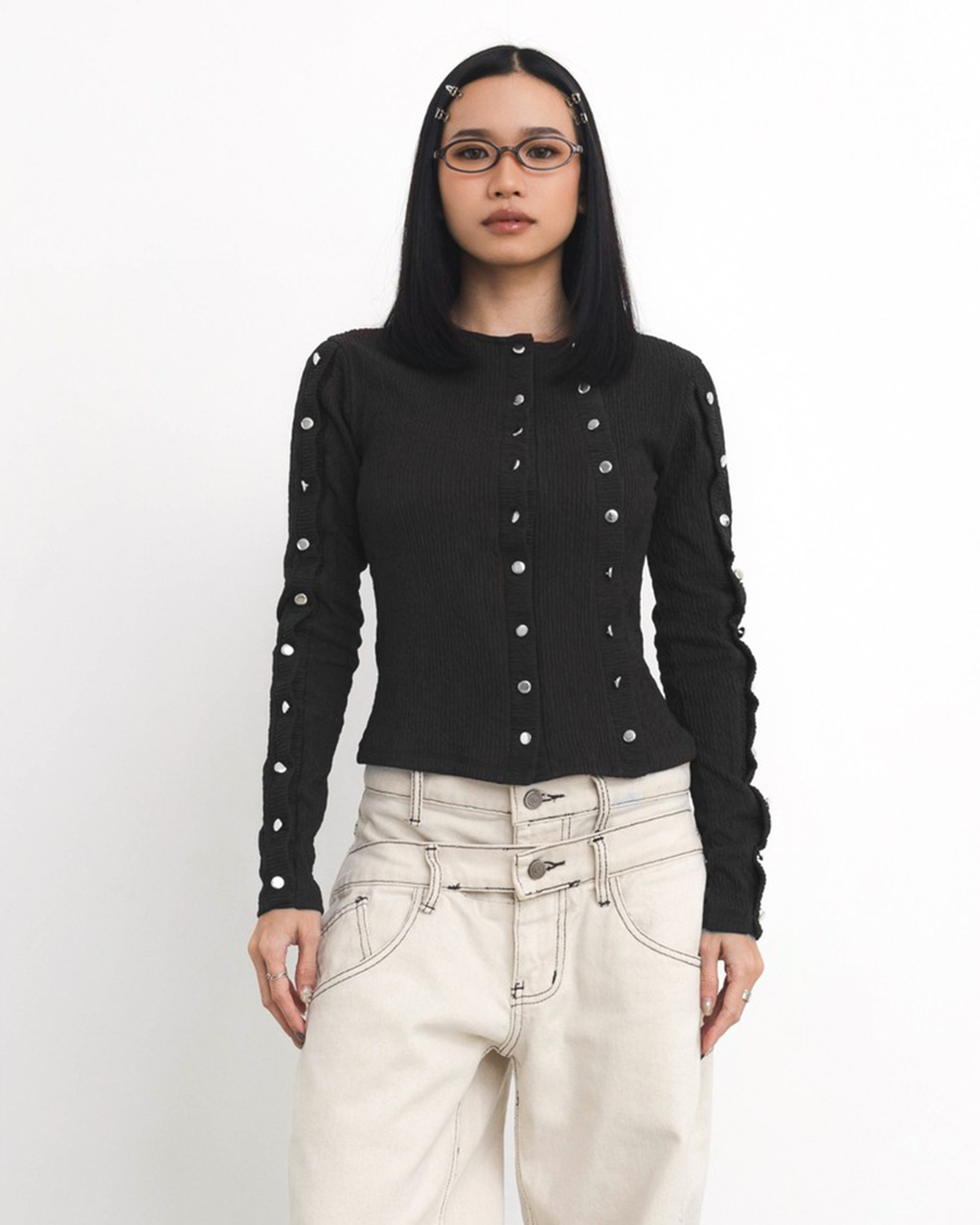 Compact Knit Longsleeve Top