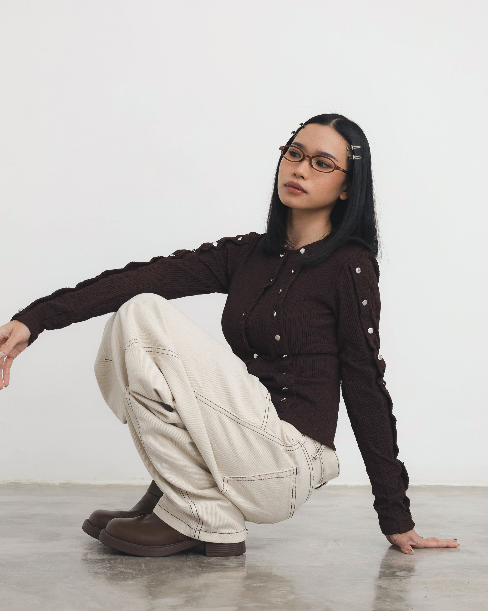 Compact Knit Longsleeve Top
