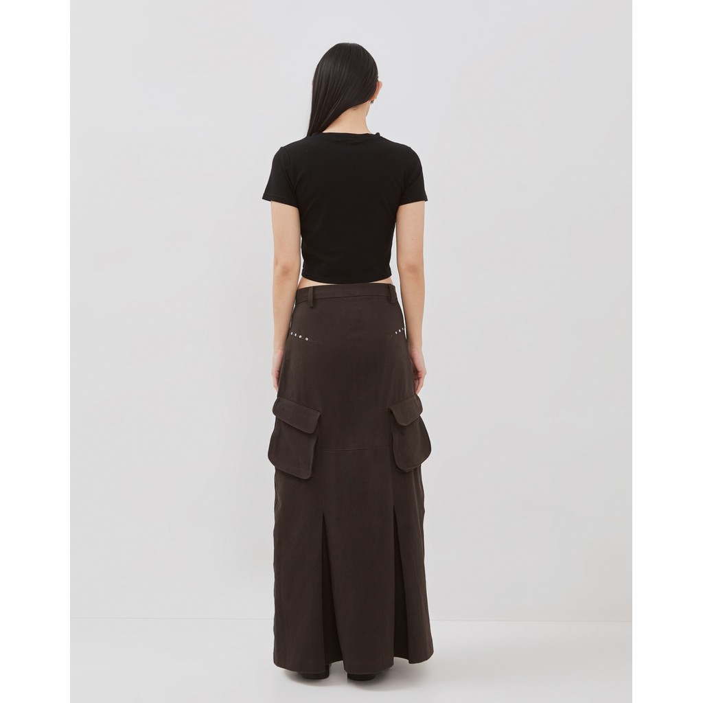 Mova Zip Cargo Long Skirt